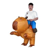 Capybara ir Flamingo pripučiamas kostiumas Helovino vakarėliui Medium Kid (125-150cm) orange