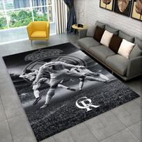 CR7 Ožys Ronaldo Futbolo Žvaigždė Kilimas Žaidimų Kambariui Miegamajam Svetainei Sofai Namų Dekoras, Vaikų Plotas Kilimas Neslystantis Grindų Kilimėlis Dovana 80x120cm