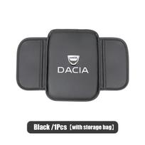 Automobilio porankio pagalvėlės užvalkalas Odinis sėdynės centrinis paminkštinimas Priedai Dacia Bigster Spring Duster Sandero Jogger Dokker Lodgy black