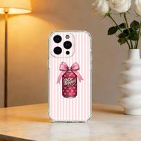 Cherry Drink Brand D-Dr P-Pepper Phone Case For iPhone 17 16 15 14 13 12 11 Mini Pro Max Plus Transparent Cover iPhone16se4 white