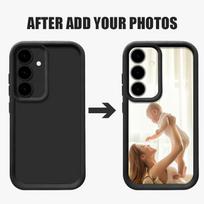 Individualizuotas telefono dėklas Samsung Galaxy A17 A56 A55 A54 A35 A15 A16 5G S24 S22 S25 Ultra S23 S25 FE Pasidaryk pats dizainas Nuotrauka TPU dangtelis Galaxy S23+ juoda