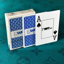 WPT Texas Hold'em Kietos Plastikinės Pokerio Kortos - Konkursinis Specialus Rinkinys blue
