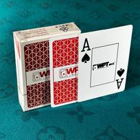 WPT Texas Hold'em Kietos Plastikinės Pokerio Kortos - Konkursinis Specialus Rinkinys brown