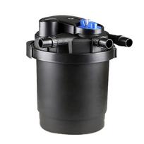 CPF-2500 Žuvų tvenkinio filtravimo sistema filtro kibiras baseinas žuvų auginimas išorinis 16L tinka 3m³ žuvų tvenkiniui su baktericidine lempa (as the picture,EU adapter plug) gray