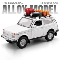 1:24 Russian LADA NIVA WILD VERSION Off Road Vehicle Alloy Metal Diecast Model Car High Simulation Home Trendy Ornaments Collect balta