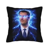 Charlie Kirk R.I.P. Pagalvės užvalkalas Poliesteris Dekoratyvinė pagalvė Juokingas memė Atsitiktinis pagalvės užvalkalas Peach skin 18*18(CM)-1Pcs