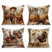 Retro Rudens Pagalvės Užvalkalas Miegamojo Sofos Pagalvės Užvalkalas 100% Poliesteris Svetainės Pagalvės Užvalkalas Namų Dekoras Peach skin 18*18(CM)-1Pcs beige