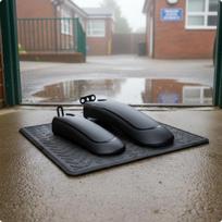 2 vnt. Dviračio vandens apsauga Praplėstas dizainas Priekinis ir galinis purvasaugčių rinkinys Lengva montuoti Vaikų dviračiui 16-18 Inch Three Prong black