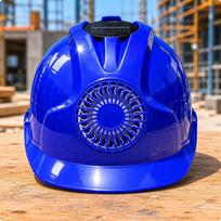 Vėdinamas šalmas Saulės ventiliatorius Įkraunamas statybininko šalmas Darbui Raudonas Atnaujintas Blue Upgraded Solar