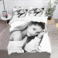 Išskirtiniai 3D Ariana Grande tapetai Anime skaitmeninė spauda Patalynės komplektas Užvalkalas ant antklodės Antklodė Lova Jaunimui Vaikams Mergaitėms Berniukams Dovana 135x200cm white