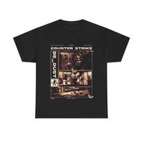 Retro Y2K 2000-ųjų Counter Strike Žaidimų Įkvėptas Unisex Suaugusiųjų Grafinis Žaidėjo Marškinėlis 3XL black