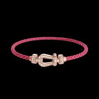 925 svarų sterlingų sidabro poros apyrankė, papuošalai moterims, apyrankė fred Individualizuotos papuošalų virvelės apyrankės gamintojas 22cm pink