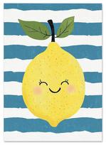 Plakatas vaikui citrina dryžiai 21x29,7 cm A4