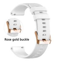 20mm dirželis Amazfit GTS 4 Mini 3 2e 2 Mini išmaniajam laikrodžiui, Amazfit Bip U 3 Pro GTR Mini 42mm, rožinio aukso sagtimi, apyrankės diržas Amazfit GTS 3 white