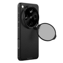 Nillkin Dėl OPPO Find X9 Ultra Magnetinis CamShield Atlenkiamas Stovas Telefono Dėklas Kameros Sulankstomas Stovas Galinis Dangtelis OPPO Find X9 Ultra juoda