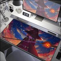KonoSuba Megumin XXL pelės kilimėlis Anime kompiuterio kilimėlis 900x400mm Žaidimų priedai Kawaii pelės kilimėlis Didelis kilimėlis pelės ir klaviatūros stalui 40cmx90cm(15.7x35.4inch)