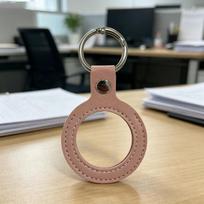 Dirbtinės odos monetų laikiklis raktų pakabukas 34-38 mm Apsaugantis nuo pametimo monetų laikymo maišelis su permatomu langeliu Ženkliuko pakabukas gray