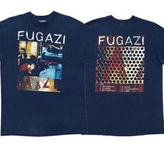 Roko Punk Marškinėliai Fugazi Grupės Marškinėliai Klasikinio Stiliaus Trumpomis Rankovėmis Laisvi Streetwear Spausdinti Vintage Y2k Marškinėliai Unisex L gray