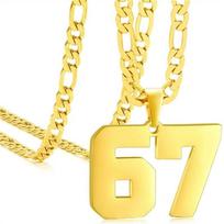 67 Necklace Six Seven Meme Pendant Novelty Number Jewelry Gift for Women & Men auksas
