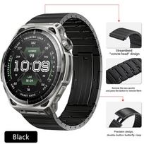 22 mm metalinė apyrankė, skirta Amazfit Balance 3 2 1/Bip Max/Bip 6 5/GTR 4 3, su greito atsegimo mechanizmu, skirta Amazfit Active Max apyrankės dirželiui 22mm Width strap juoda