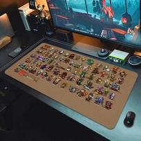 Kompiuterio pelės kilimėlis DOTA 2 Žaidimų pelės kilimėlis Didelis stalo kilimas Užrakintas kraštas Kompiuterio nešiojamojo kompiuterio priedai Klaviatūros stalo kilimėlis 900x400 40cmx90cm(15.7x35.4inch)