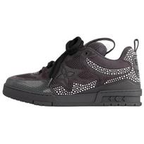 LOUIS VUITTON Skate Odiniai Žemi Kateboardo Batai Vyriški Pilki 1ACEI0 42 pilka
