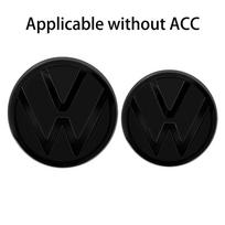 1 rinkinys Keičiamo tipo automobilio galinės bagažinės emblemos Dangtelio emblema Priekinis Galinis Logotipas Centrinis Dangtelis VW Golf 8 (MK8) T-ROC POLO Rūšys 21-23 Ol5 For T-ROC 2021-2023&Front Rear Emblem juoda
