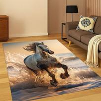 Arklys Pentium Žirgas Gyvūnas Animacinis Kilimas Kilimas Miegamojo Svetainės Sofos Žaidimų Kambario Durų Kilimėlis Namų Dekoras, Vaikų Zonos Kilimas Neslystantis 80x120cm brown