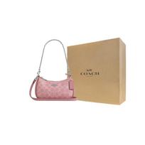 COACH Teri dengto drobės rankinė per petį, Rankinė ant peties Mini Moteriška Rožinė CW323-SVDP One Size 2 beige