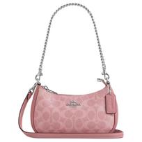 COACH Teri dengto drobės rankinė per petį, Rankinė ant peties Mini Moteriška Rožinė CW323-SVDP One Size 1 gray