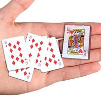 Portable Mini Playing Cards Poker Chips Clear Playing Card For Family Game Party Spoof Fun Prank Props House Study Pub Accessory beige