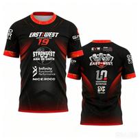 Rytas Prieš Vakarus Serija 25 Armwrestling T-shirt Gerbėjams Kvėpuojanti Sportinė Maikutė Vyriška Kvėpuojanti Greitai Džiūstanti Fitneso Salės Maikutės 3XL black
