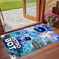 Astro Bot Print Crystal Velvet Plush Rug Anti?Slip Wear?Resistant Floor Carpet For Indoor Household Home Decoration 40cmx60cm