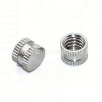 SUS303 Stainless Steel High-Strength Anti-Corrosion Knurled Nut for Injection Molding M3*L6*OD5