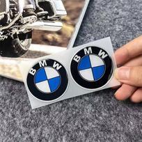 50mm 60mm 65mm 2vnt Automobilio centrinio rato lipdukas Ženklelis Pasidaryk pats Motociklo kuro bako dekoracija Lipdukas BMW G30 M E46 F30 F10 E60 E90 G20 25mm white