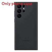 For Samsung S24 Ultra Silicone Full Cover Phone Case With Spray Coating For Protection And Style Black S23 Ultra