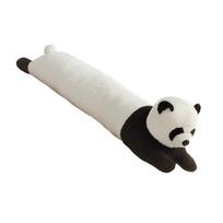 Gyvūno pliušinė pagalvė, didelio dydžio, su siuvinėjimo animaciniu raštu, skirta lovagaliui ir šoniniam miegui Panda 120CM white
