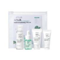 ANUA Heartleaf Skincare 4 STEP Kit (toner + serum emulsion cream) moisture care trial set travel sensitive skin oily Korean cosmetics white
