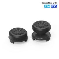 PS4 PS5 Performance Thumb Grips (2-Pack) - High & Low Rise Anti-Slip Joystick Covers for Enhanced Control black
