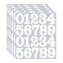 5 Sheets Self Adhesive Number Stickers Set 2 Inch Number Stickers for Organizing Birthday Cards Sign Note Invitation Cards Box juoda