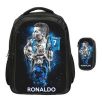 Trip Roomy Knapsack L-Lamin Yamal Students Youth Football Star School Tote with Front Pocket Rucksack Sports Backpack