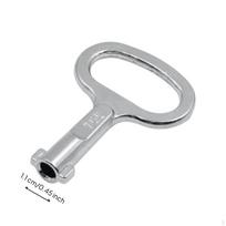 Lauko šiukšliadėžės raktas, trikampis užraktas, nerūdijantis plienas, metalinis raktas viešoms vietoms Alloy Slotted Key