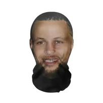3D Realistiški veido kaukės Elastingas tinklelis Pilno veido kaukė vyrams moterims Cosplay Hip Hop galvos apdangalas Balaklava Gobtuvas Kepurė Galvos apdangalas blue