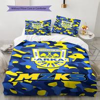 ARKA GDYNIA TAPETA Pattern Bedding Set Quilt Cover Pillowcase Home Decor Gift (1 * duvet cover + 2 * pillowcase, without core) 135x200cm yellow