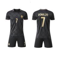 27 Portugalija Proginis leidimas Nr. 7 Futbolo marškinėlis Vaikų drabužiai Suaugusiųjų komplektas Dydis 16-2XL #22