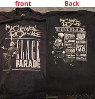 My Chemical Romance The Black Parade 2026 turo marškinėlis Koncerto pakartotinis spaudinys S gray