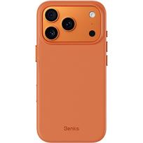 Benks Magnetic Vita Pro Silicone apsauginis dėklas (A070), skirtas iPhone 17 Pro Max / 18 Pro Max oranžinės spalvos (kameros valdymo mygtukas)
