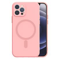 Apsauginis dėklas TEL PROTECT MagSilicone, skirtas iPhone 14 Pro Max, šviesiai rožinis