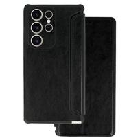 „Razor Leather“ dėklas apsaugai, skirtas Samsung Galaxy A15 4G/5G, juodas