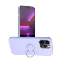 Apsauginis dangtelis SILICONE RING, skirtas IPHONE 13 Pro violetinės spalvos